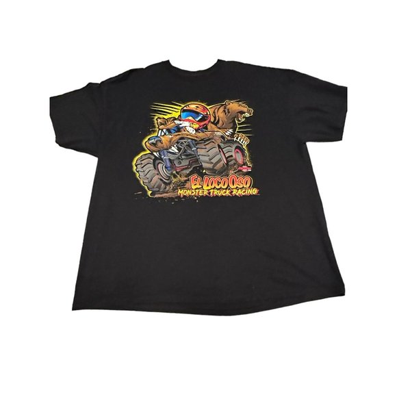 Men’s El Loco Oso Monster Truck Racing Tshirt Size 2XL - Picture 7 of 7